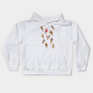 Summer Ice Cream Cones Kids Hoodie